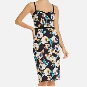 NWT Black Halo Daria CB Holographic Dress